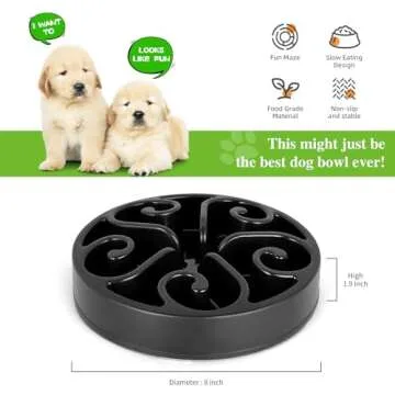Pet Slow Feeder Dog Bowls for Healthy Eating Habits