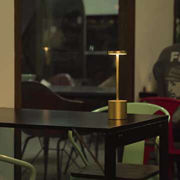 YIBEN 2Pack Cordless Table Lamp - Rechargeable LED Light