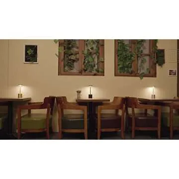 YIBEN 2Pack Cordless Table Lamp - Rechargeable LED Light