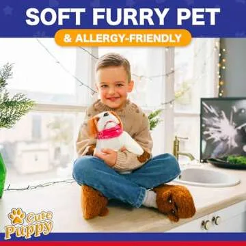 Liberty Imports Flip Over Puppy - Interactive Flipping Dog