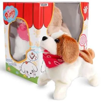 Liberty Imports Flip Over Puppy - Interactive Flipping Dog