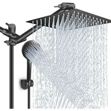 High Pressure Shower Combo - Power Showerhead & Handheld Sprayer