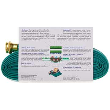 Andrews 50-Foot 2 Tube Sprinkler Hose - Durable & Flexible Watering Solution