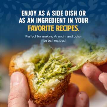 Lundberg White Arborio Rice - Short-Grain White Rice, Creamy Texture for Making Risotto, Rice Pudding, Healthy Food Recipes, Vegan Food, Gluten-Free Rice Grown in California, 32 oz (Pack of 6)