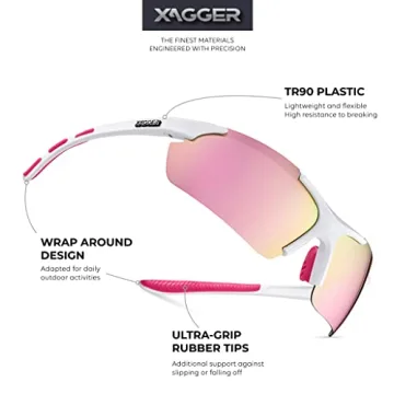 Xagger Polarized Sport Sunglasses UV400 Protection for All