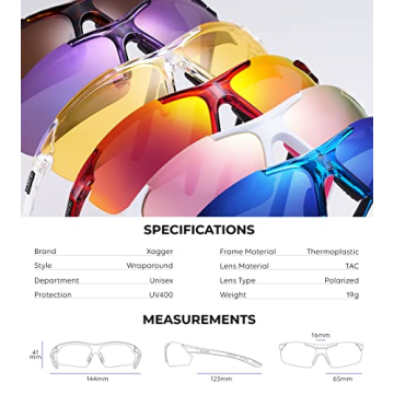 Xagger Polarized Sport Sunglasses UV400 Protection for All
