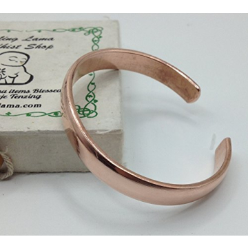 Healing Lama Copper Bracelet - Pure Hand Forged Design