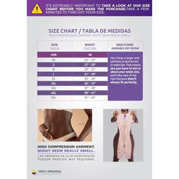 Snatched Body - Women's Stage 2 Faja Colombians without Bra Shapewear - Body Suits BBL Post Surgery Compression Garment - Tummy Control, Butt Lifting, Liposuction & Reductoras Moldeadoras-Beige Medium