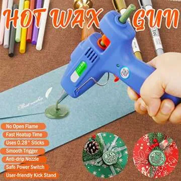 Sealing Wax Hot Melting Glue Gun 20W by Wasole - Perfect for Wax Seals and Invitations