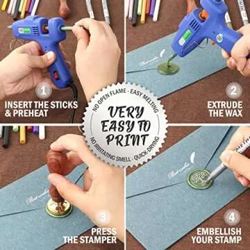 Sealing Wax Hot Melting Glue Gun for Creative Crafting