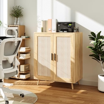 Elegant Rattan Buffet Cabinet for Modern Living Spaces