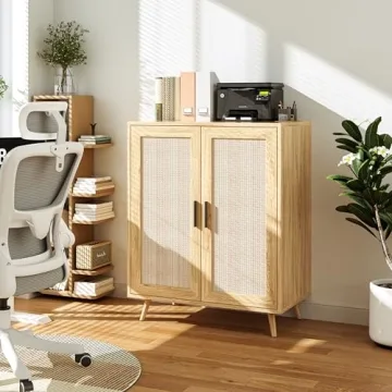 Elegant Rattan Buffet Cabinet for Modern Living Spaces