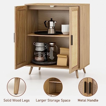 Elegant Rattan Buffet Cabinet for Modern Living Spaces
