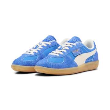 PUMA Men's Palermo Vintage Sneaker, Hyperlink Blue/Frosted Ivory, 8