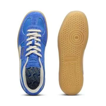 PUMA Men's Palermo Vintage Sneaker, Hyperlink Blue/Frosted Ivory, 8