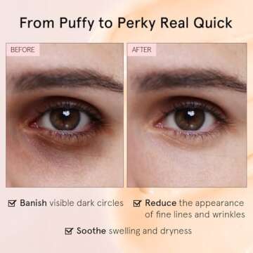 Grace & Stella Under Eye Cream - Caffeine Anti Aging & Brightening - Dark Circles, Wrinkles, Puffiness & Bags - Made in USA, Vegan (0.46 oz/13 g)