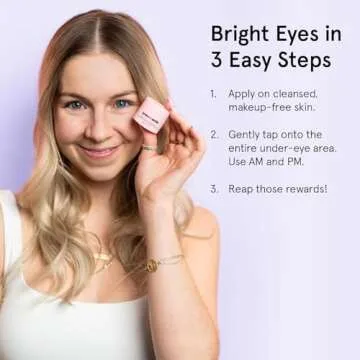 Grace & Stella Under Eye Cream - Caffeine Anti Aging & Brightening - Dark Circles, Wrinkles, Puffiness & Bags - Made in USA, Vegan (0.46 oz/13 g)