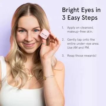 Grace & Stella Under Eye Cream - Caffeine Anti Aging & Brightening - Dark Circles, Wrinkles, Puffiness & Bags - Made in USA, Vegan (0.46 oz/13 g)