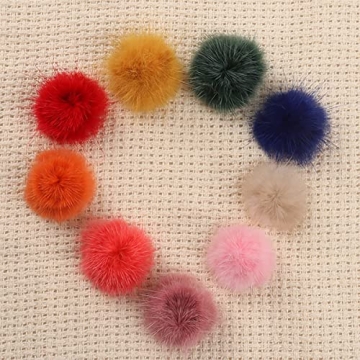 Mink Fur Pom Pom Shoe Clips for Stylish Footwear