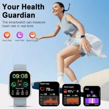 Smart Watch(Answer/Make Call), 1.91" Smartwatch for Men Women, New Fitness Watch with 110+ Sport Modes, Fitness Activity Tracke with Pedometer/Sleep Monitor/Heart Rate/IP68 Waterproof