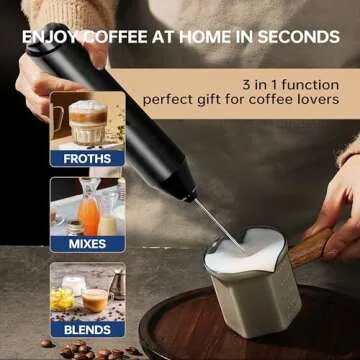 YSSOA Electric Handheld Milk Frother with Stand 2024