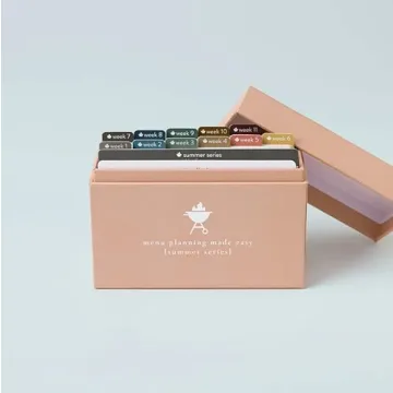 Meal Planner with 72 Recipe Cards for Easy Cooking