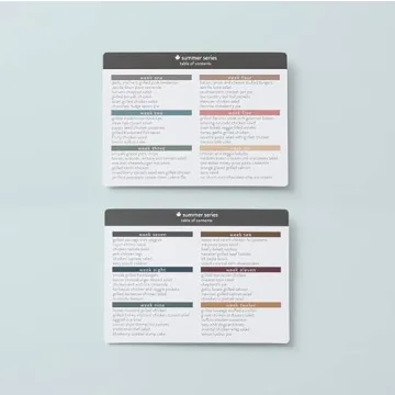 Meal Planner with 72 Recipe Cards for Easy Cooking