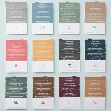 Meal Planner with 72 Recipe Cards for Easy Cooking