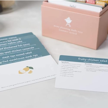 Meal Planner with 72 Recipe Cards for Easy Cooking