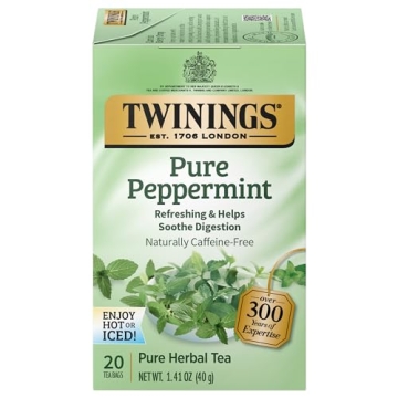 Twinings Pure Peppermint Individually Wrapped Tea Bags - A Refreshing Delight