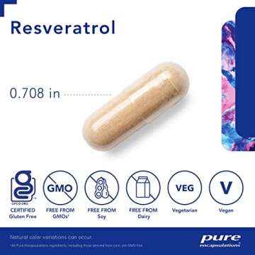 Pure Encapsulations Resveratrol for Heart & Memory Support