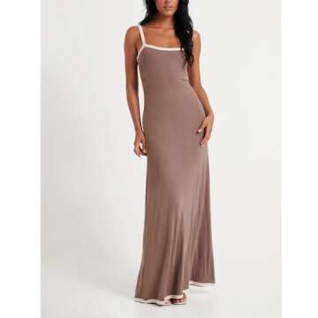 HYLLGUD Summer Knit Maxi Dress for Elegant Occasions