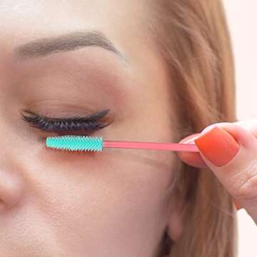 GCQQ 50PCS Silicone Mascara Wands for Perfect Makeup