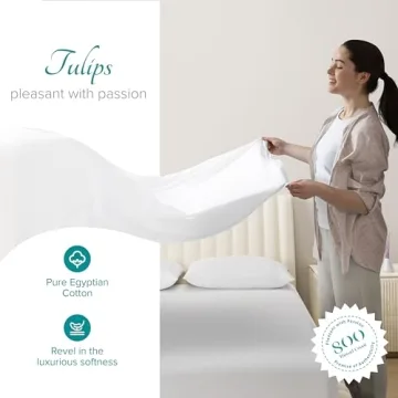 Carressa Linen Egyptian Cotton Sheets for Queen Beds