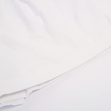 Women Summer Wide Leg Cotton Shorts White High Waisted Shorts Bermuda Shorts (White,M)