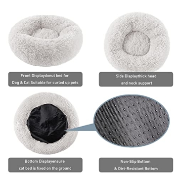 Comforting BinetGo Dog & Cat Bed Ideal for Pets Under 15lbs