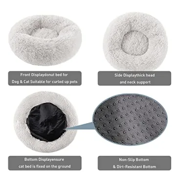 Comforting BinetGo Dog & Cat Bed Ideal for Pets Under 15lbs