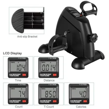 Himalay Mini Exercise Bike Portable Under Desk Pedal Exerciser