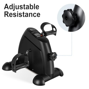 Himalay Mini Exercise Bike Portable Under Desk Pedal Exerciser