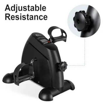 Himalay Mini Exercise Bike Portable Under Desk Pedal Exerciser