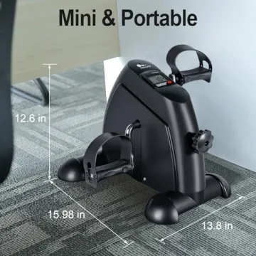 Himalay Mini Exercise Bike Portable Under Desk Pedal Exerciser