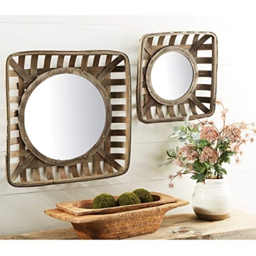 Mango Wood Dough Bowl Set for Rustic Home Decor