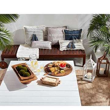 Mango Wood Dough Bowl Set for Rustic Home Decor