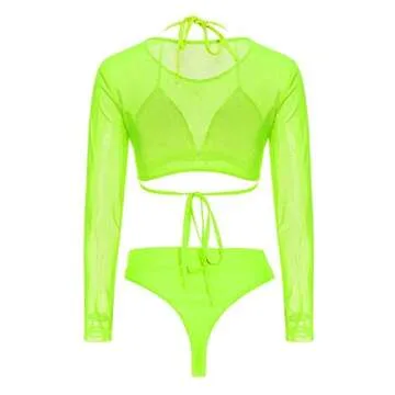 Meyeeka Plus Size 3PCS Bikini Set for Women - Summer Style