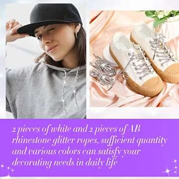 Dazzling Rhinestone Shoe Laces - Sparkle Your Style