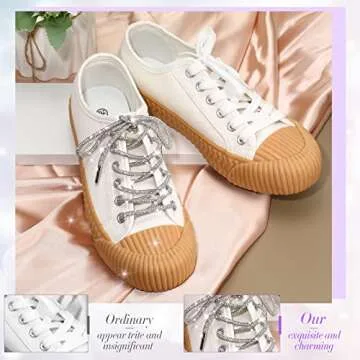 Dazzling Rhinestone Shoe Laces - Sparkle Your Style