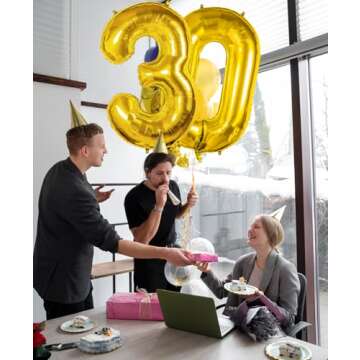 Smlpuame 40 inch Number Balloons for Memorable Celebrations