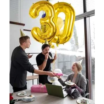 Smlpuame 40 inch Number Balloons for Memorable Celebrations