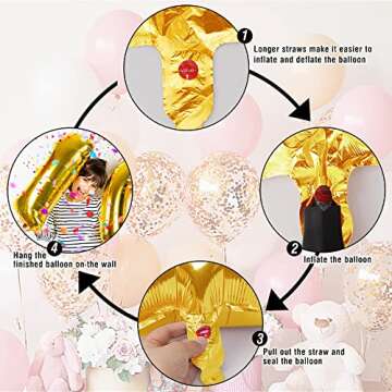 Smlpuame 40 inch Number Balloons for Memorable Celebrations