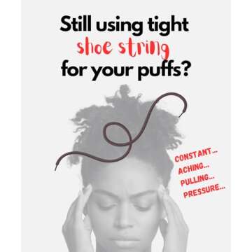 Bunzee Bands for Thick Curly Natural Hair - Cushioned Hair Ties